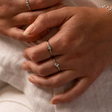 Mini Pear Diamond Ring