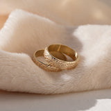 Floral Engraved Band