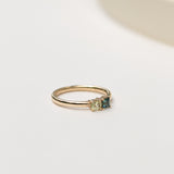 Mismatch Oval & Square Sapphire Ring