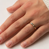 Mismatch Oval & Square Sapphire Ring