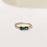 Mismatch Round & Oval Sapphire Ring