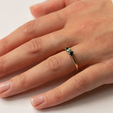 Mismatch Round & Oval Sapphire Ring