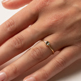 Oval Green Sapphire Ring