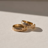 Floral Engraved Band