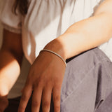 Round Silver Bangle