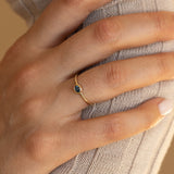 Oval Blue Sapphire Ring