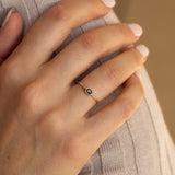 Oval Blue Sapphire Ring