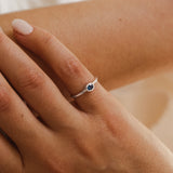 Oval Blue Sapphire Ring