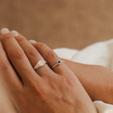 Oval Blue Sapphire Ring
