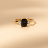 Orbit 1.61ct Emerald-Cut Teal Sapphire