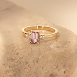 Orbit 0.90ct Emerald-Cut Pink Sapphire
