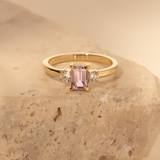 Orbit 0.90ct Emerald-Cut Pink Sapphire