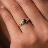 Posy 0.50ct Oval Green Sapphire