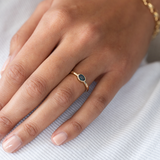 East-West 0.56ct Oval Blue Sapphire