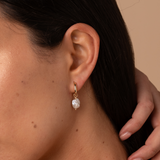 Baroque Pearl Huggies