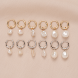 Baroque Pearl Huggies