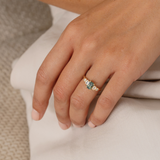 Posy 1.11ct Emerald-cut Green Sapphire