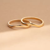 Wave Wedding Band