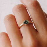 East-West 1.21ct Pear-cut Green Sapphire