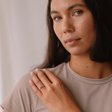 East-West 0.65ct Emerald-cut Parti Sapphire