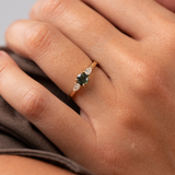 Dahlia 0.62ct Round Green Sapphire