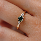 Dahlia 0.62ct Round Green Sapphire