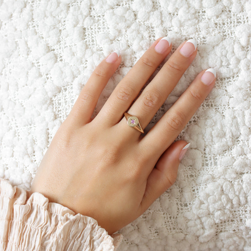 Sapphire Signet Ring