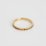 Eternity Sapphire Ring in 18ct Yellow Gold