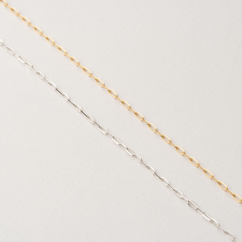 Diamond Cut Paperclip Chain