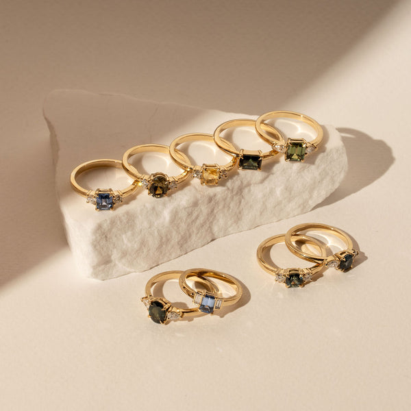 Orbit 0.72ct Emerald Cut Yellow Sapphire