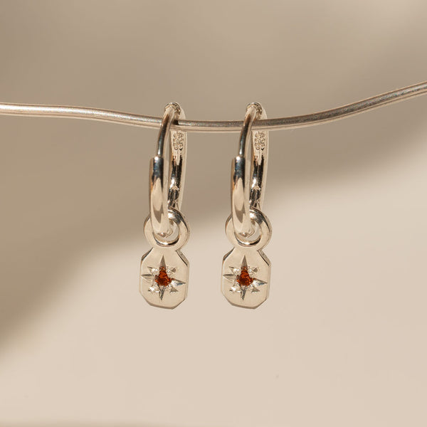 Ruby Astra Huggie Earrings