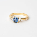 Orbit 0.81ct Emerald Cut Blue Sapphire