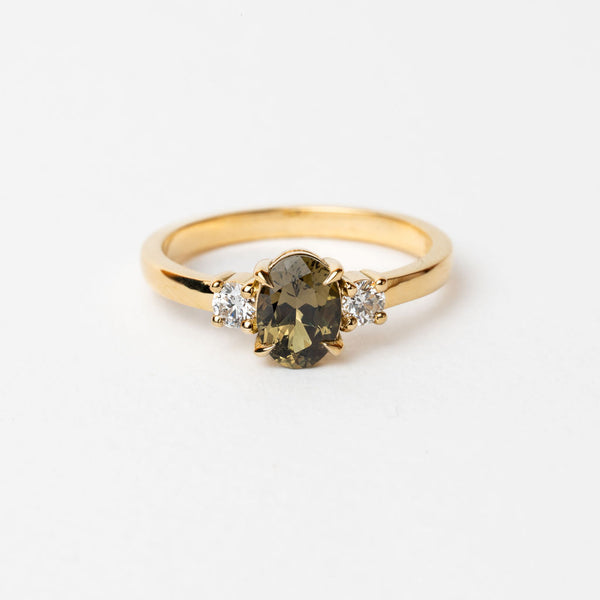 Orbit 1.23ct Oval Olive-Green Sapphire