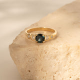 Posy 0.89ct Round Teal Sapphire