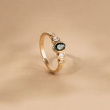 Posy 0.50ct Oval Green Sapphire
