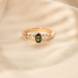 Posy 0.50ct Oval Green Sapphire