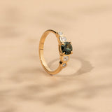 Dahlia 0.62ct Round Green Sapphire