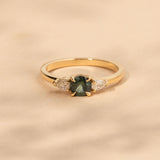 Dahlia 0.62ct Round Green Sapphire