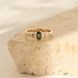Posy 0.50ct Oval Green Sapphire