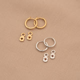 Garnet Astra Huggie Earrings