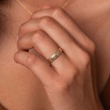 Floral Engraved Band