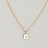 Yellow Gold Letter Necklace