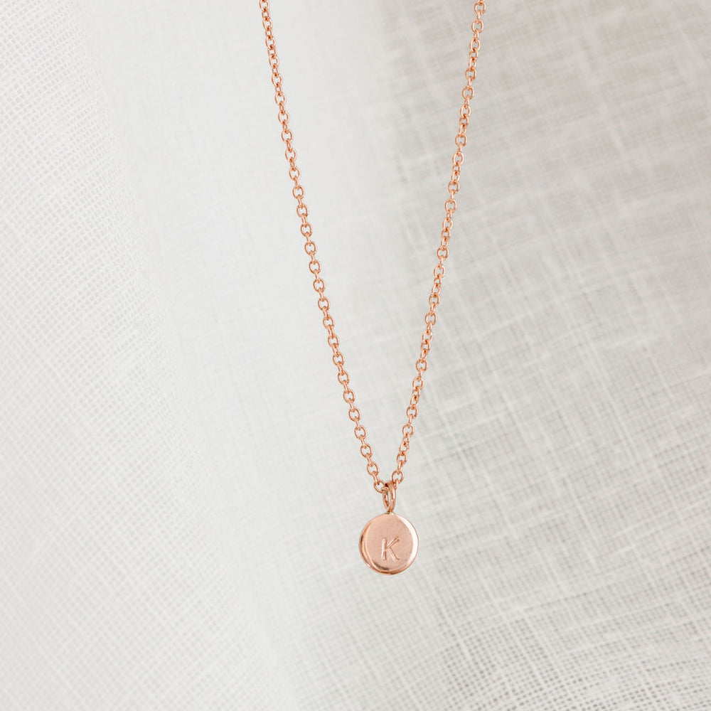 Rose Gold Letter Necklace – Zoë Porter Jewellery
