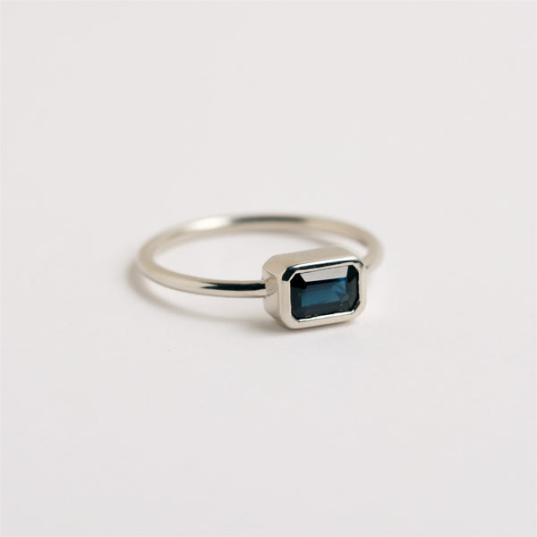 Octagon Sapphire Ring