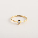 Mini Pear Diamond Ring