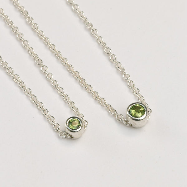 Silver Floating Pendant Necklace